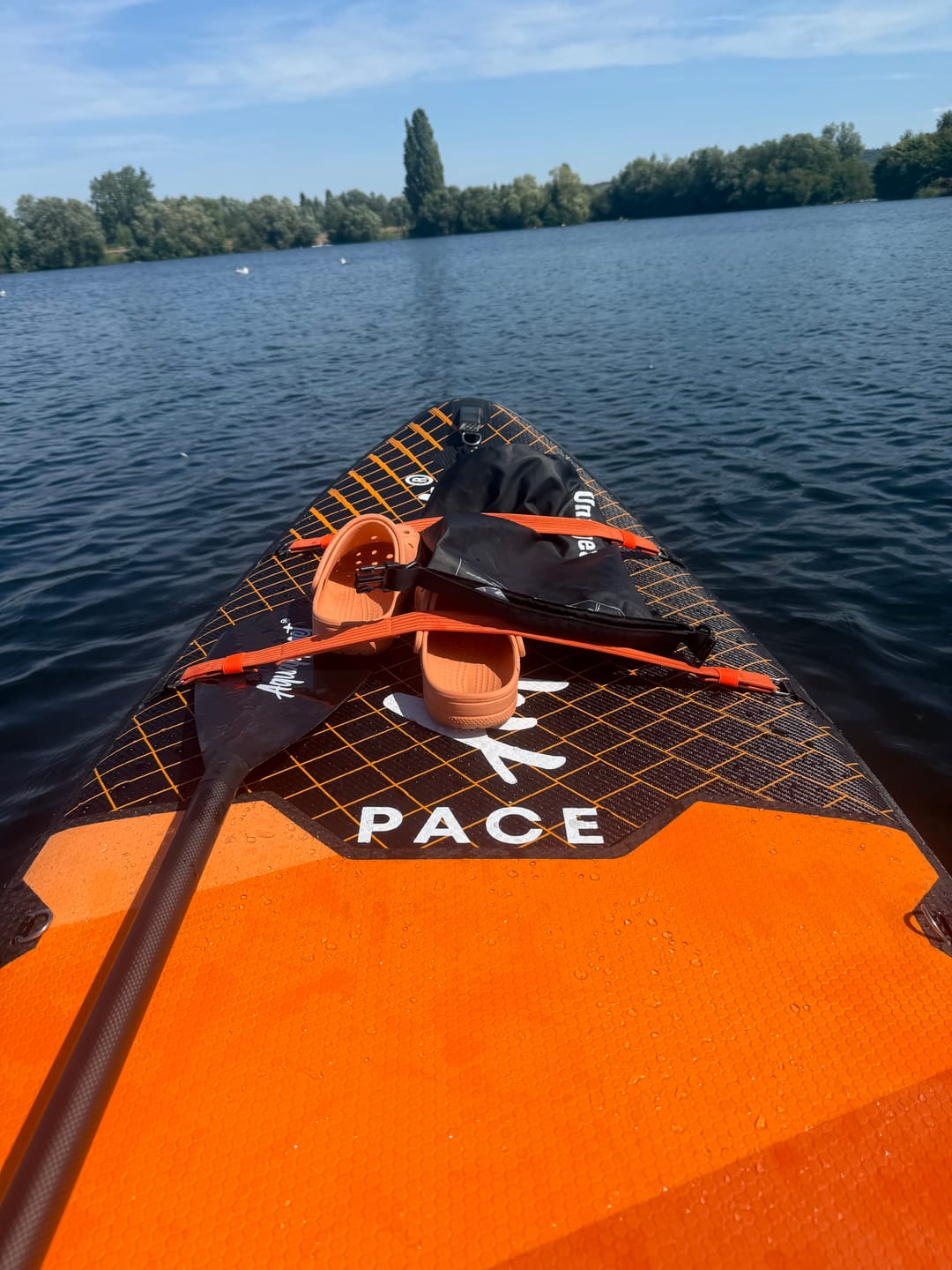 Customer photo review of Aquaplanet PACE Plus 11'8" Inflatable Paddle Board Package - Ember
