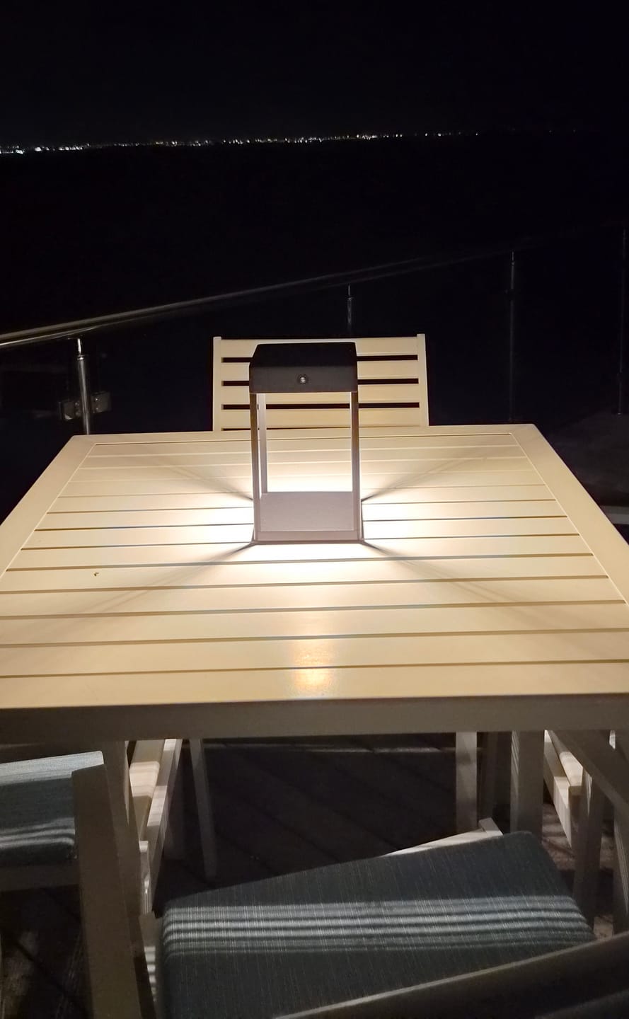 Customer photo review of Luxury Metal Solar Lantern