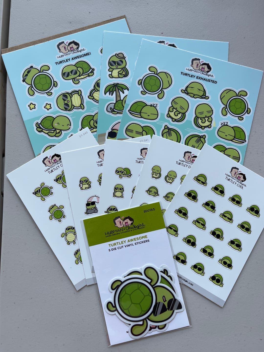 Customer photo review of Turtley Awesome Sticker Set