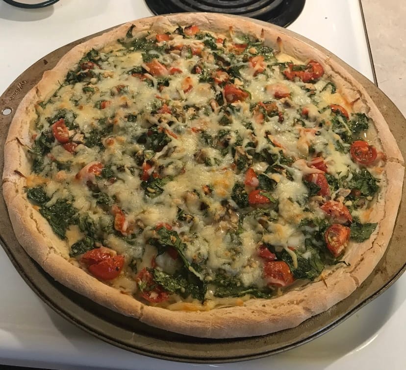 Customer photo review of gfJules Gluten Free Pizza Crust Mix