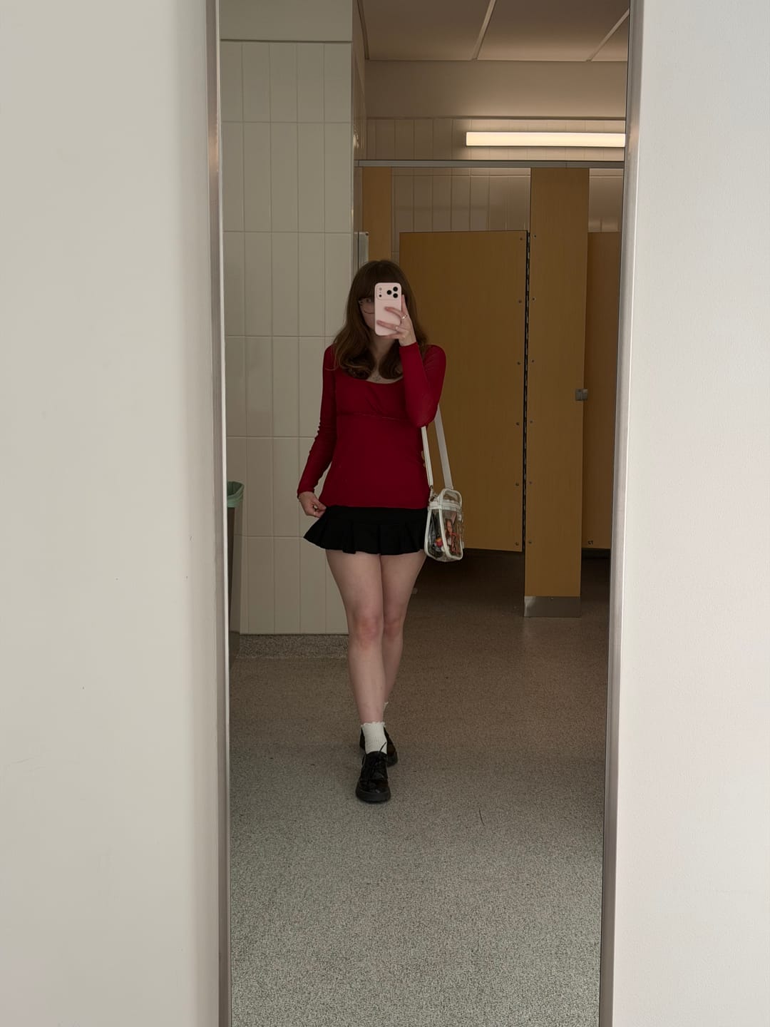 Customer photo review of Riley 90s Low Rise Sport Micro Mini Skort