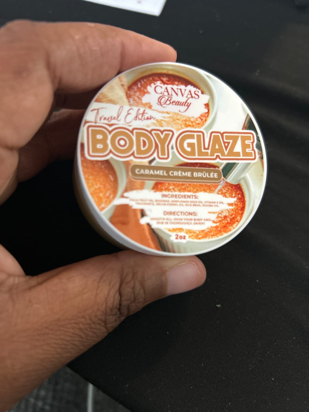 Customer photo review of (NEW) TRAVEL GLAZE: CARAMEL CREME BRULEE