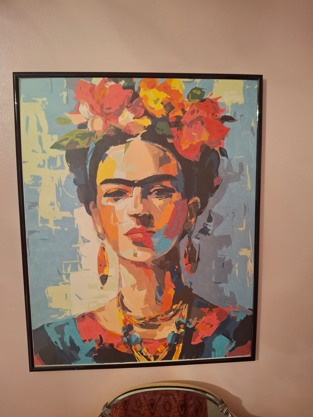 Customer photo review of Expressive Frida | Paint by Number