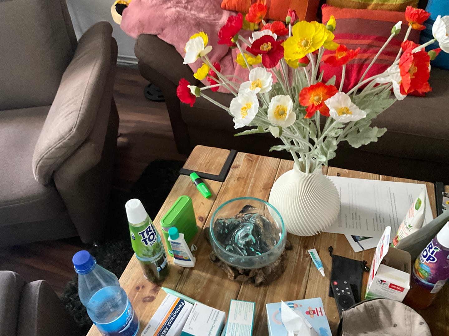 Customer photo review of Zijden Klaprozen - Mix
