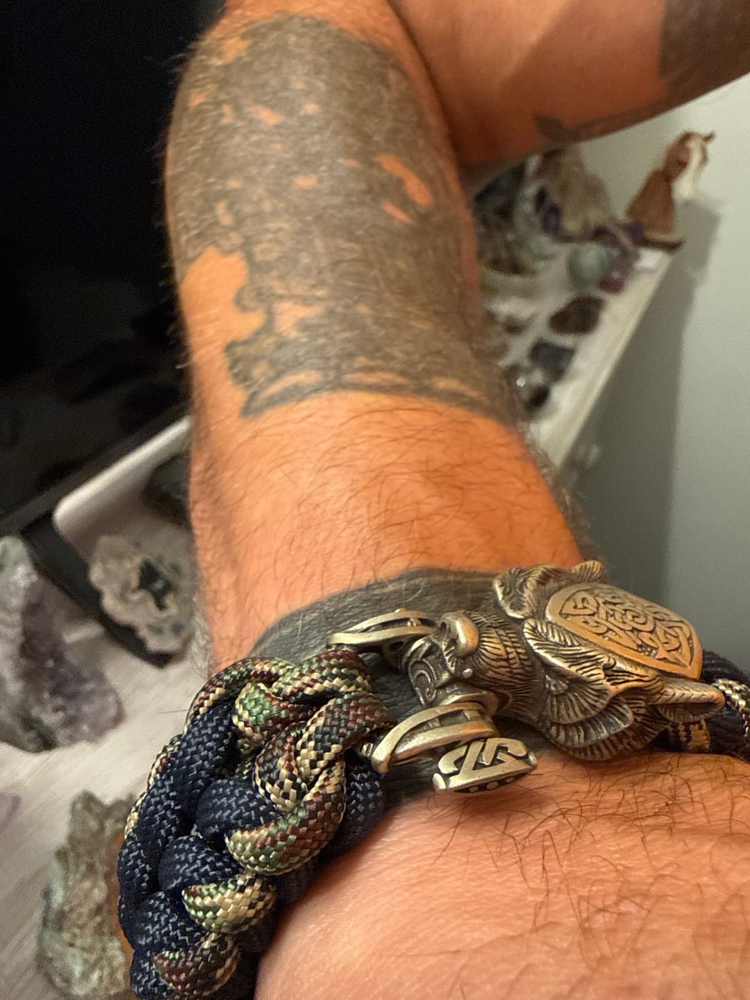 Customer photo review of Vikings Bear Paracord Bracelet
