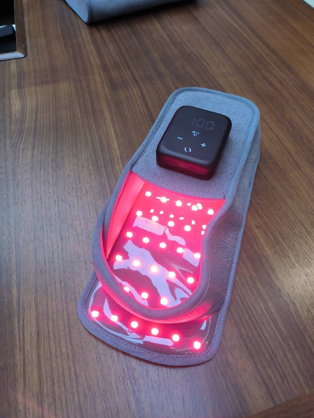 Customer photo review of Theraglow™ Red Light Slippers
