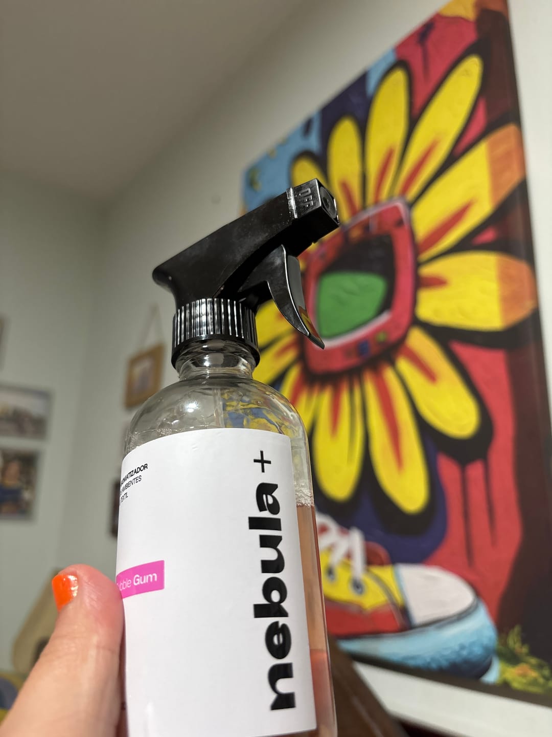 Customer photo review of Homespray Aromatizante Nebula - Bubble Gum 250ml