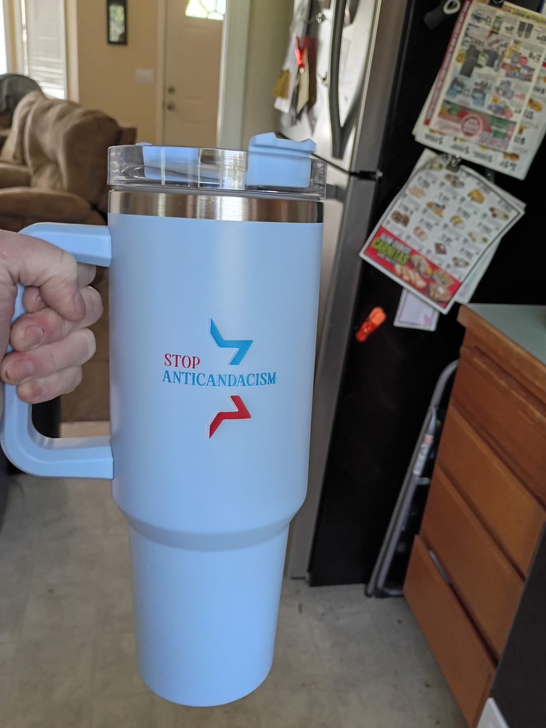 Customer photo review of Stop Anticandacism Cup