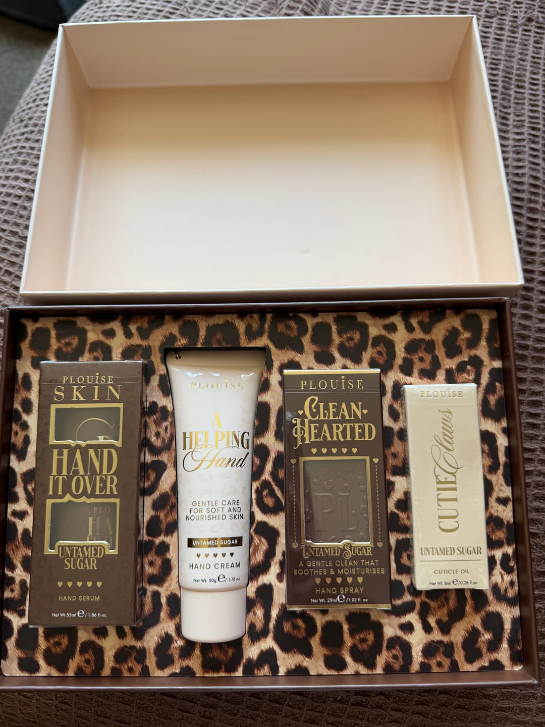 Customer photo review of Cheetah Claw Restore Hand Care Set