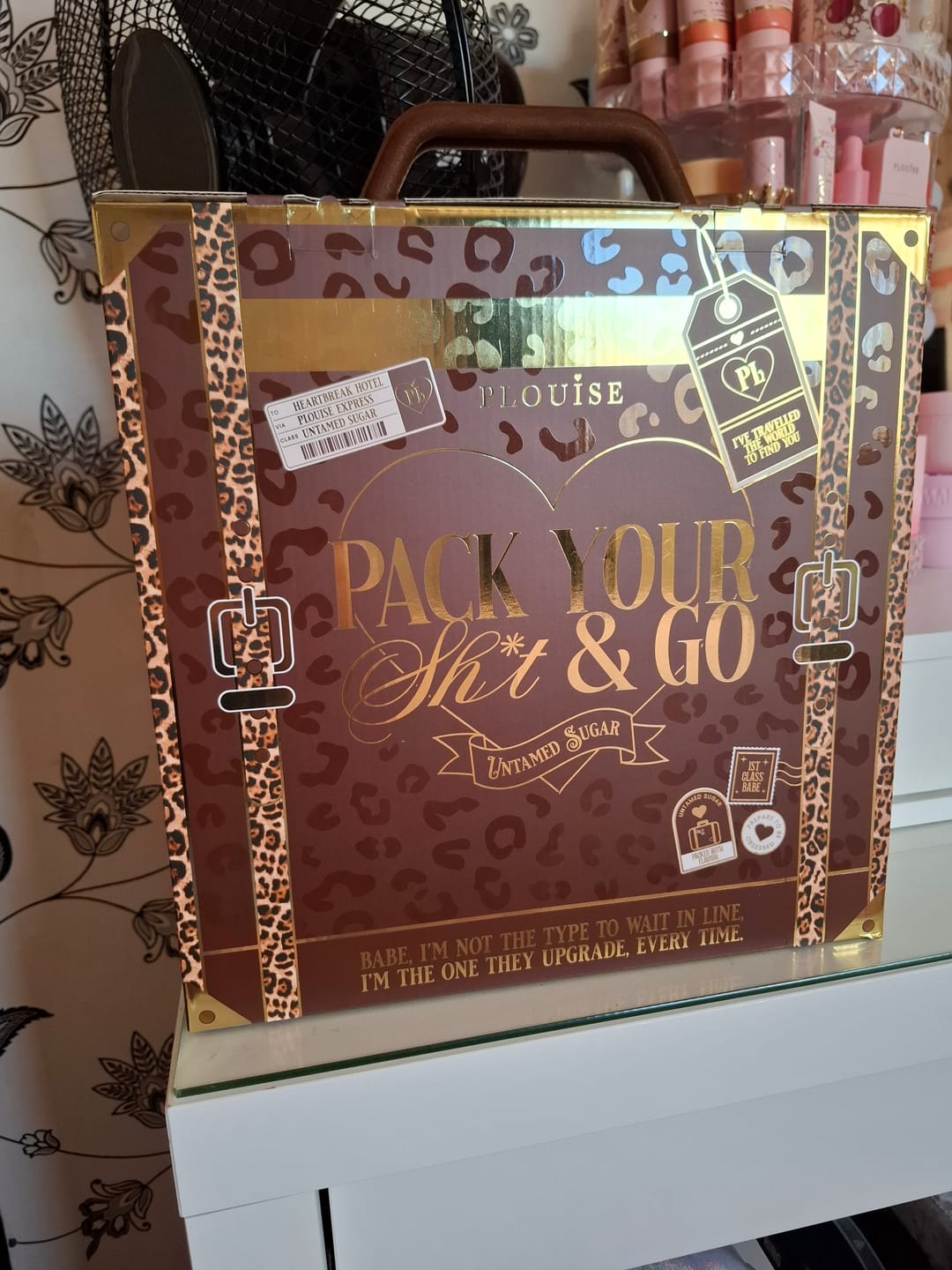 Customer photo review of Cheetah Pack Your Shit & Go Suitcase Bundle