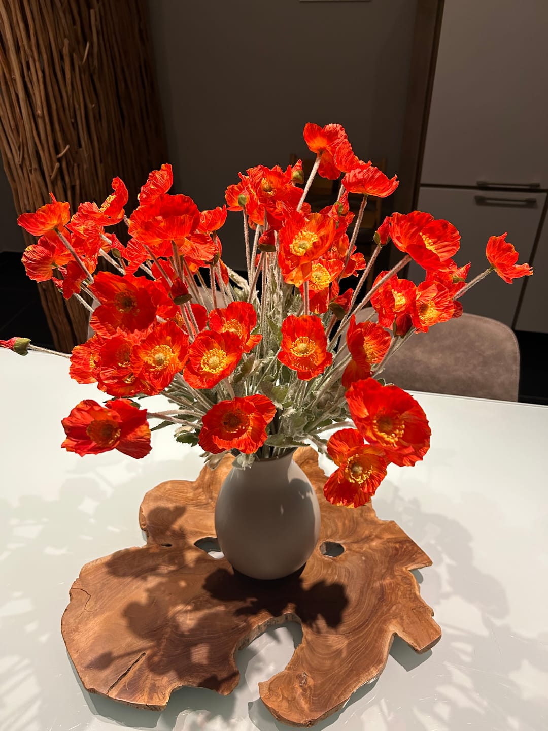 Customer photo review of Zijden Klaprozen - Oranje