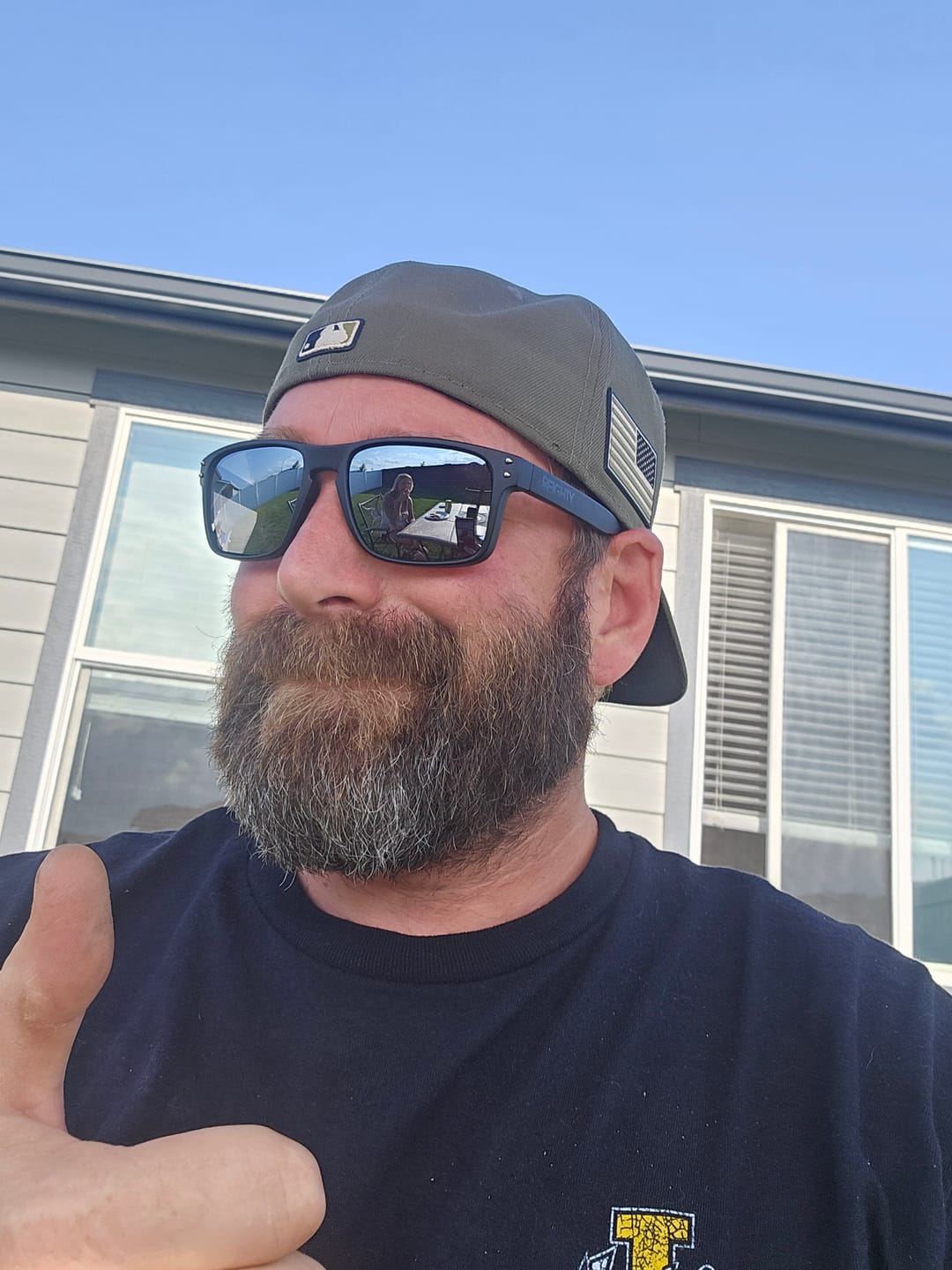 Customer photo review of 80Eighty® Polarized Sunglasses - Black Chrome
