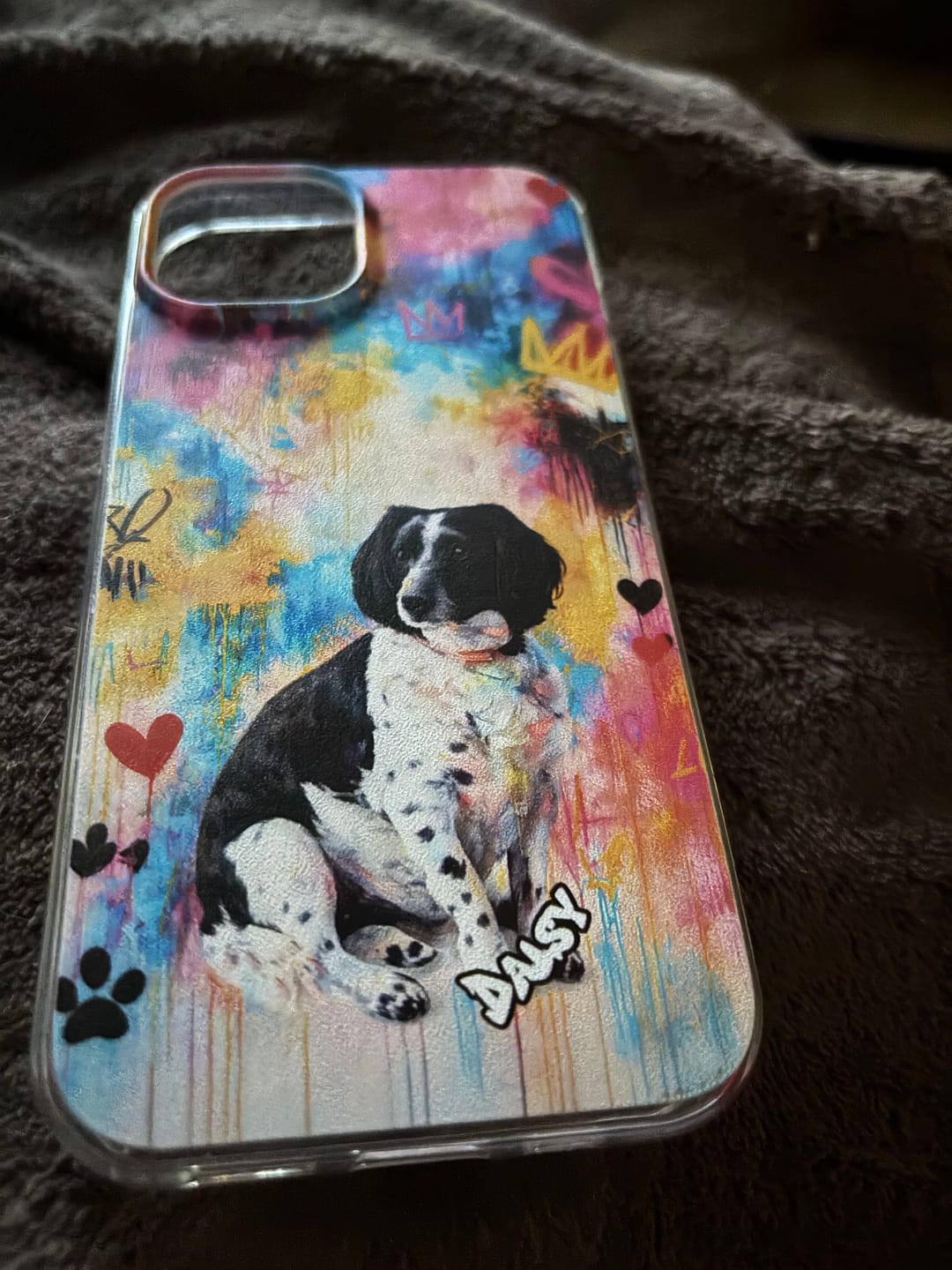 Customer photo review of Graffiti - Personalised Phone Case