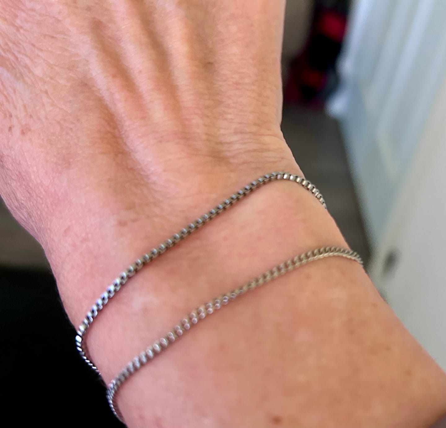 Customer photo review of Minimal Bracelet Stack