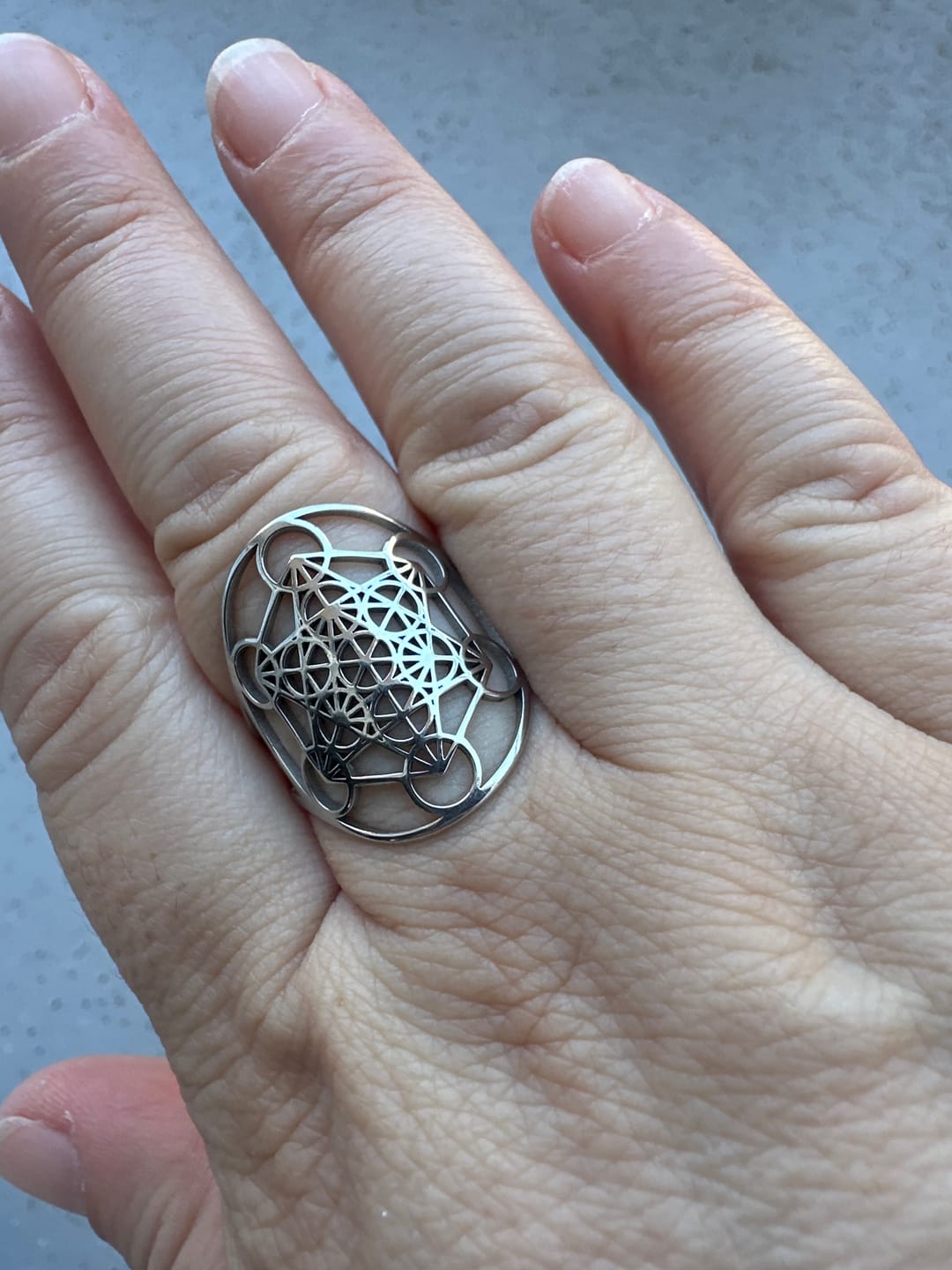 Customer photo review of Bague Ajustable Métatron