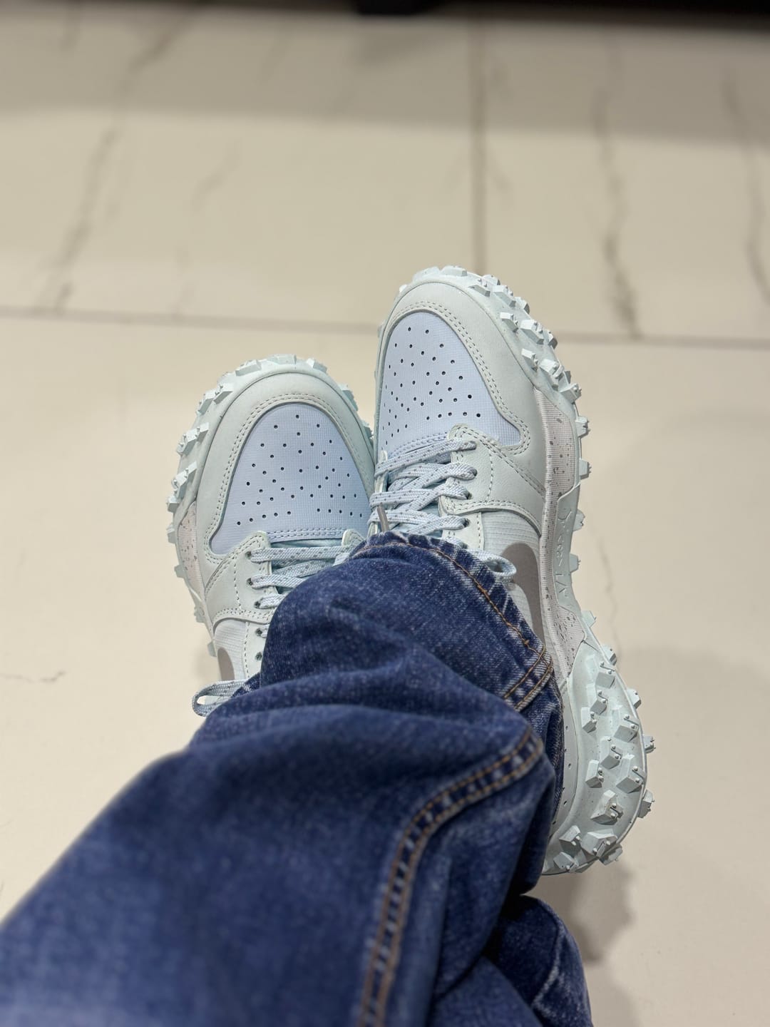 Customer photo review of Air Jordan 1 Low A/T Glacier Blue