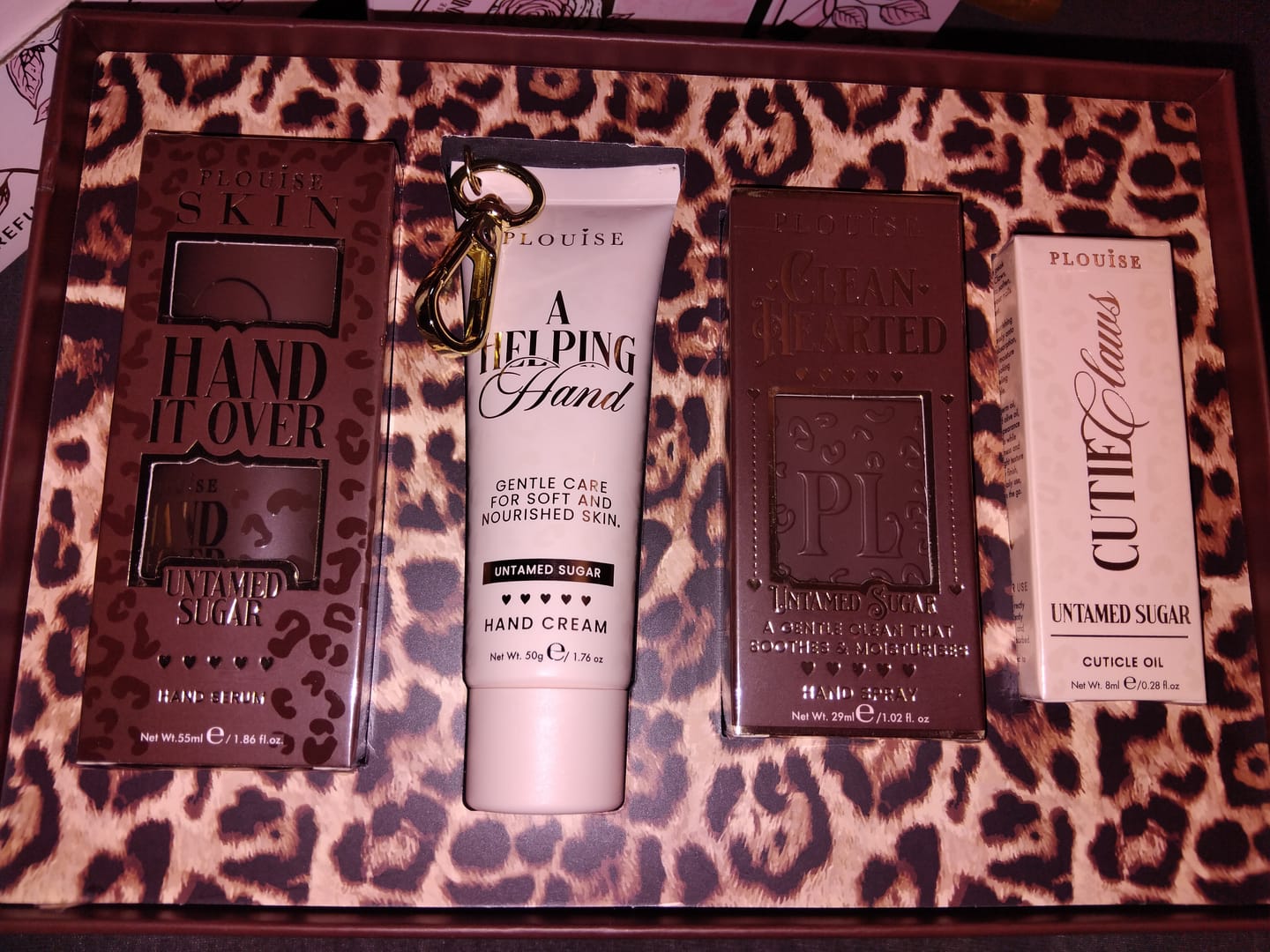 Customer photo review of Cheetah Claw Restore Hand Care Set