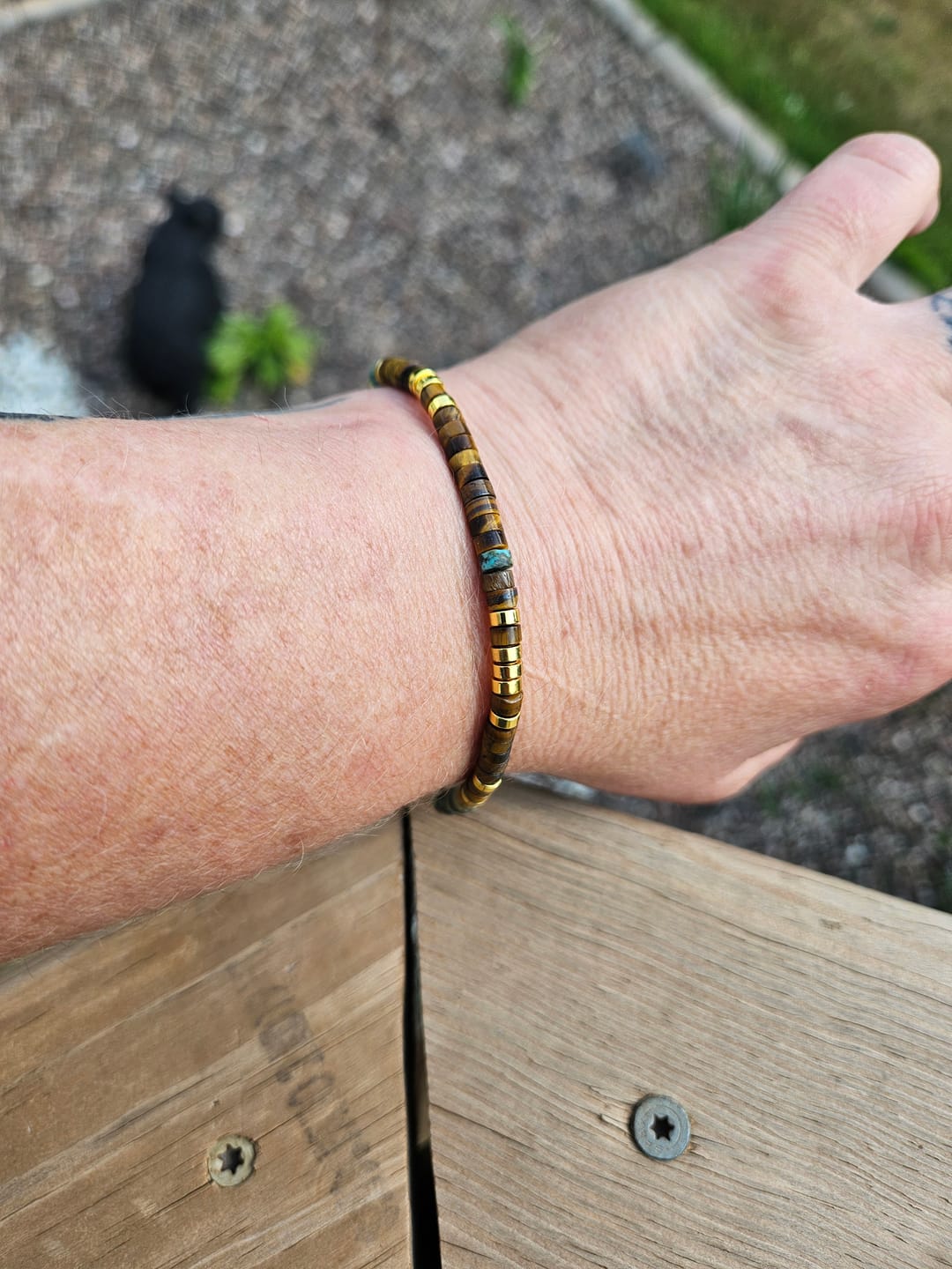 Customer photo review of 'Best Bitches Forever' Morse code Motivational Bracelet