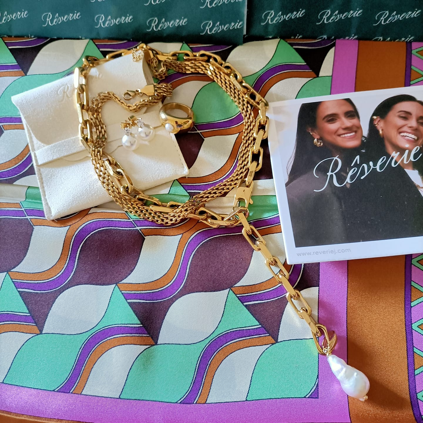 Customer photo review of Orecchini "Tra le Onde"