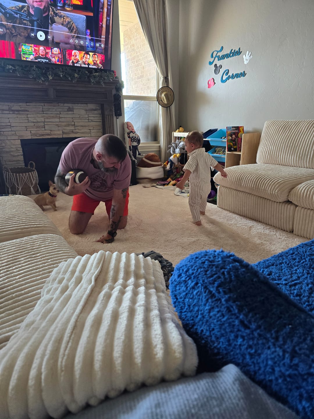 Customer photo review of Shaggy Relax Mat - 1.4" Thick Foam Base