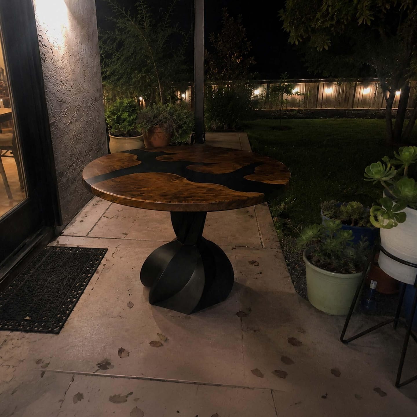 Customer photo review of Dining Table for Wood Epoxy Top - 510 Papao