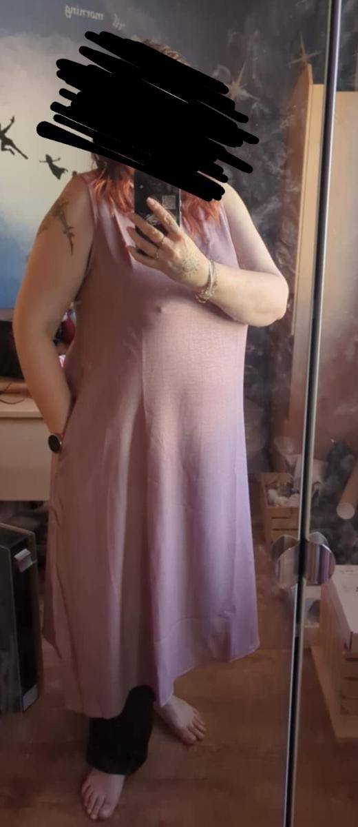 Customer photo review of Robe Longue Fluide à Col V