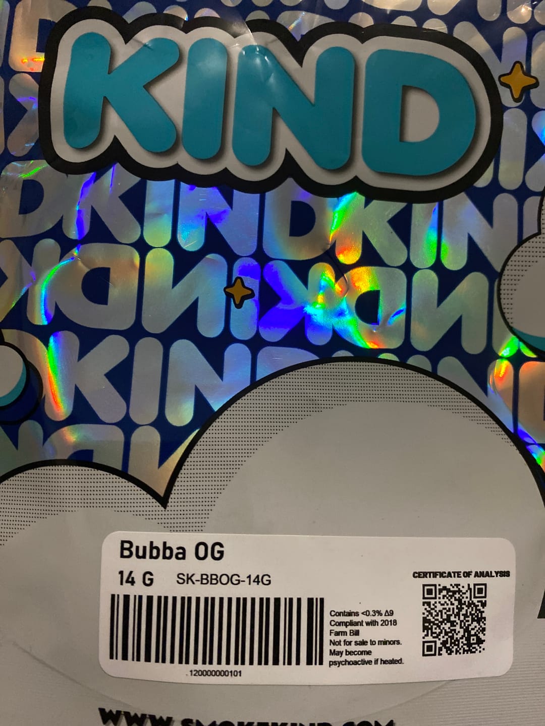 Customer photo review of Bubba OG - 14 Grams - Indica