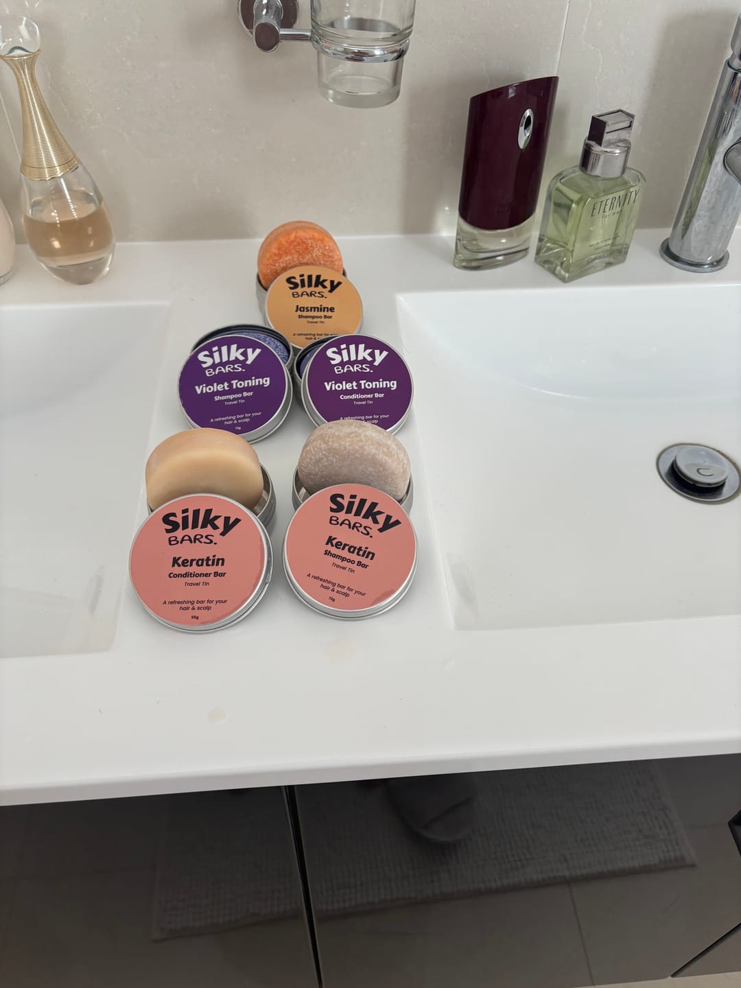 Customer photo review of Jasmine Shine & Volume Shampoo Bar