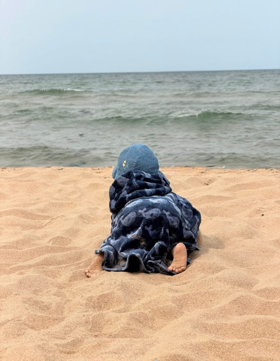 Customer photo review of Singing Whales Baby Towel Poncho