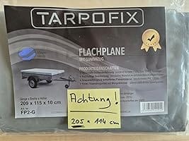 Customer photo review of Anhänger Flachplane 209 x 115 x 10 cm