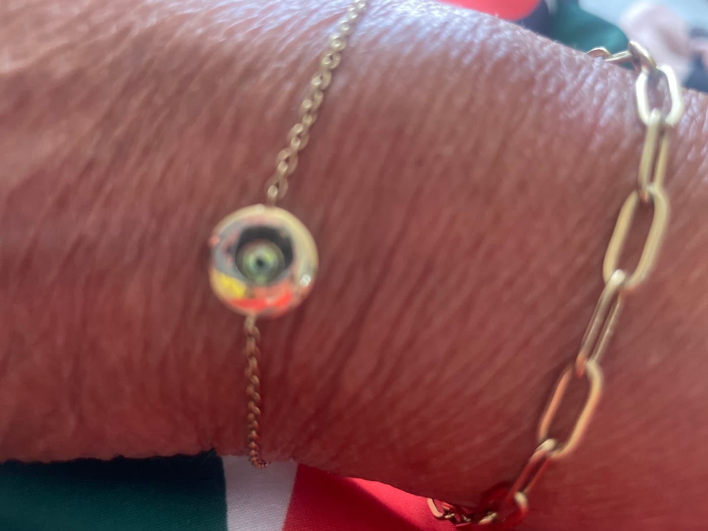 Customer photo review of Paperclip Bracelet