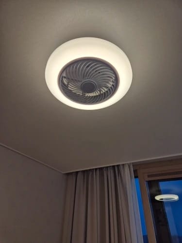 Customer photo review of Integrated LED Ceiling Fan Light, Bladeless Design With Remote Control