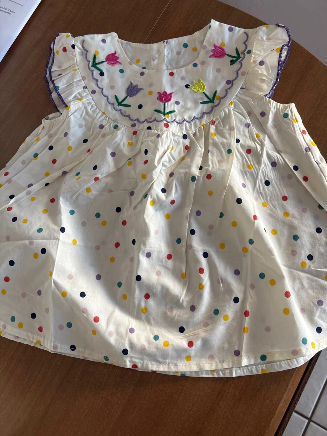 Customer photo review of Polka Dot Floral Dress
