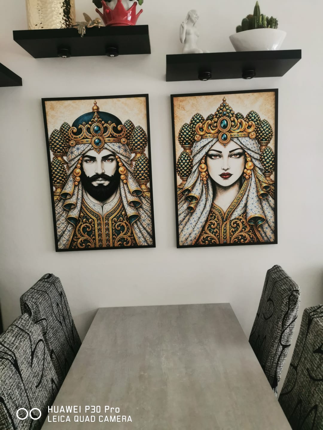 Customer photo review of Il Moro Regale + La Mora regale - Personalizzati - Misura 50x75cm - Cornice Nera