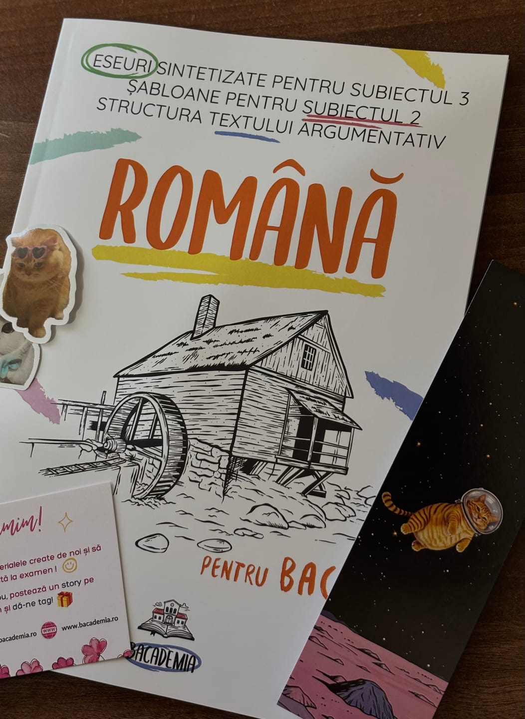 Customer photo review of Carte Română Bacalaureat Bacademia (temă și viziune, caracterizare, relație) - Ediția II