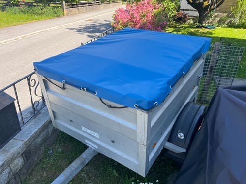 Customer photo review of Anhänger Flachplane 150 x 115 x 7,5 cm