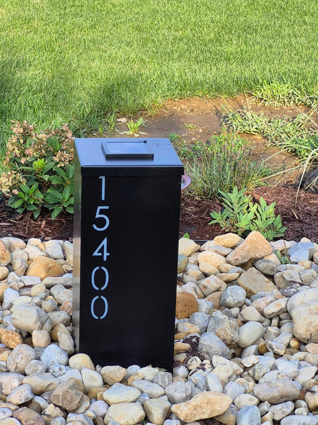 Customer photo review of Address Column - White Translucent Plexiglass Backing Upgrade
