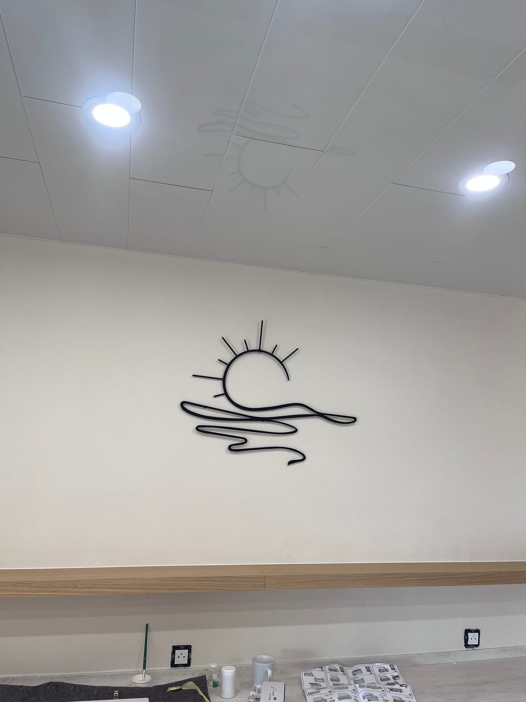 Customer photo review of Décoration Murale en Métal - Soleil (SUN.03)