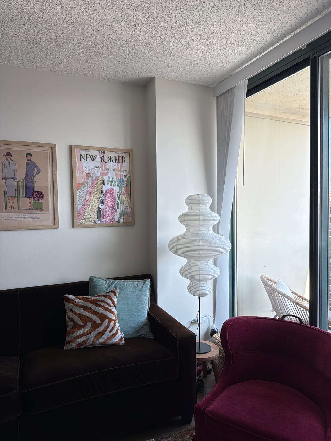 Customer photo review of Zephyr Paper Floor Lamp