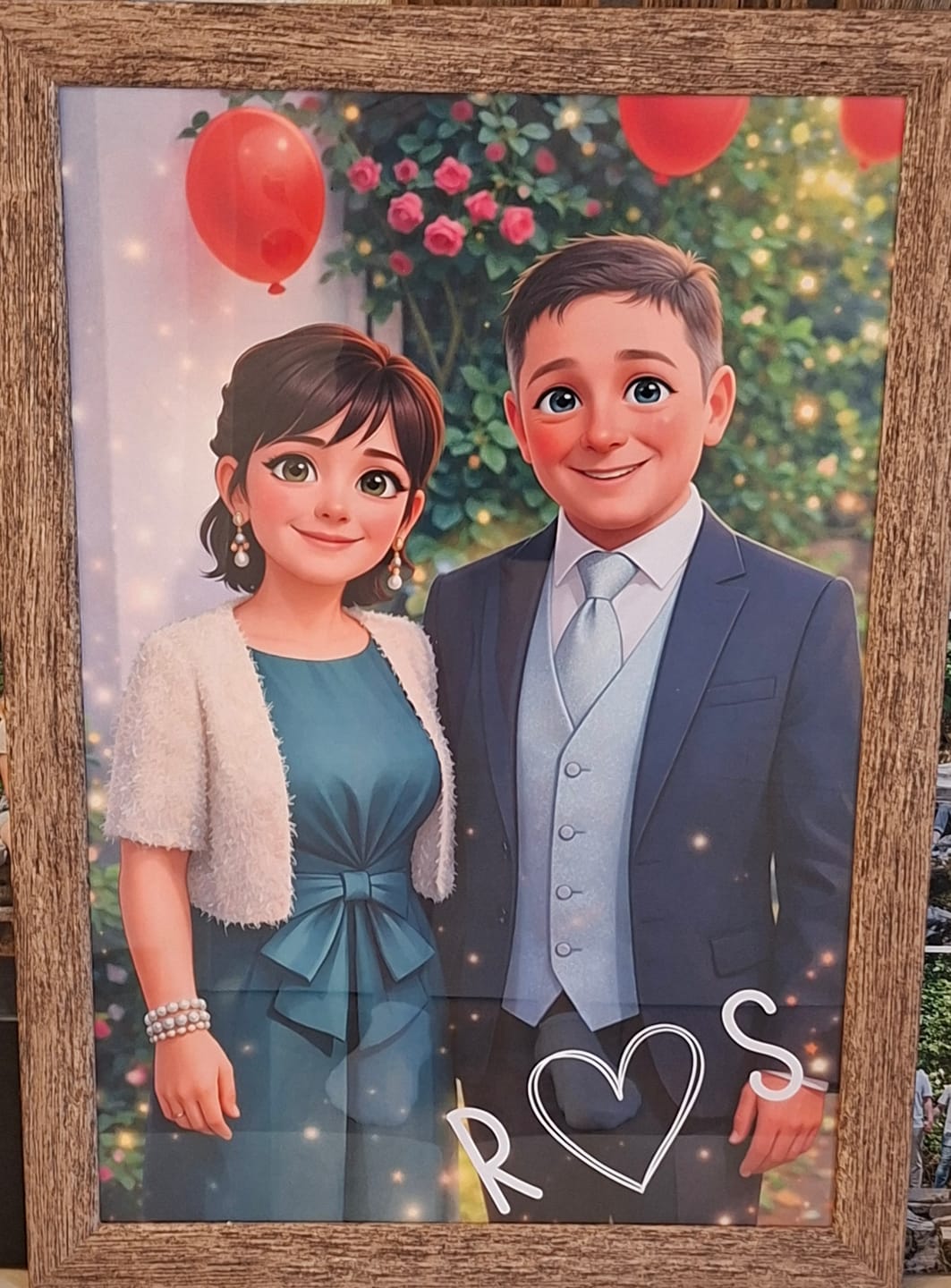 Customer photo review of Cartoon Love - Personalisiertes Poster mit Cartoon 3D Effekt im Comic Style