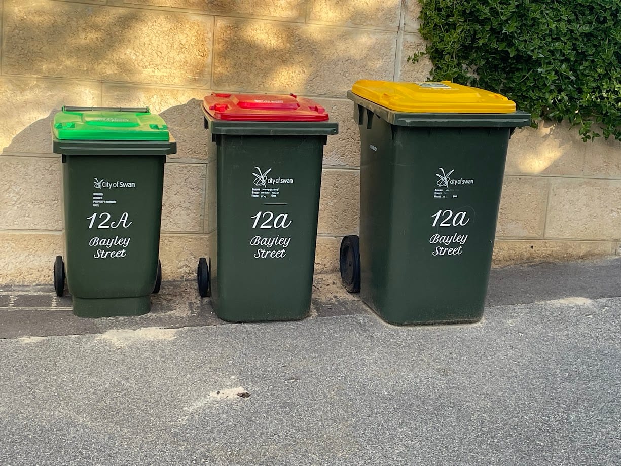 Customer photo review of Wheelie Bin Street Name & Number Sticker
