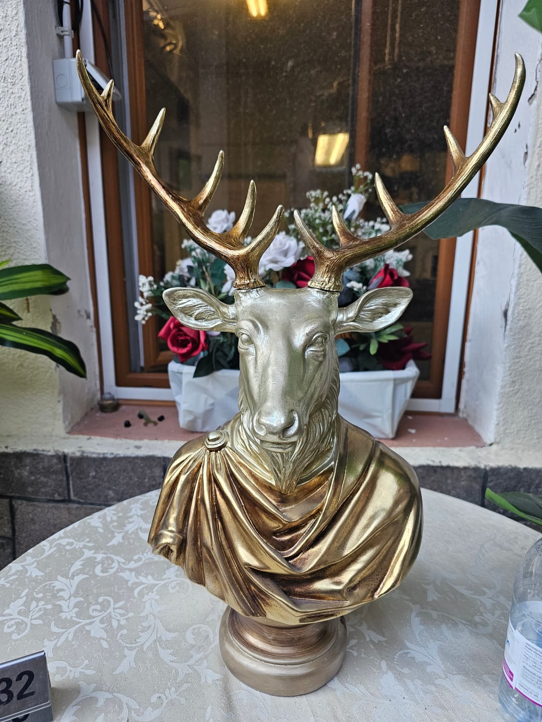 Customer photo review of Statua In Oro Testa Di Cervo