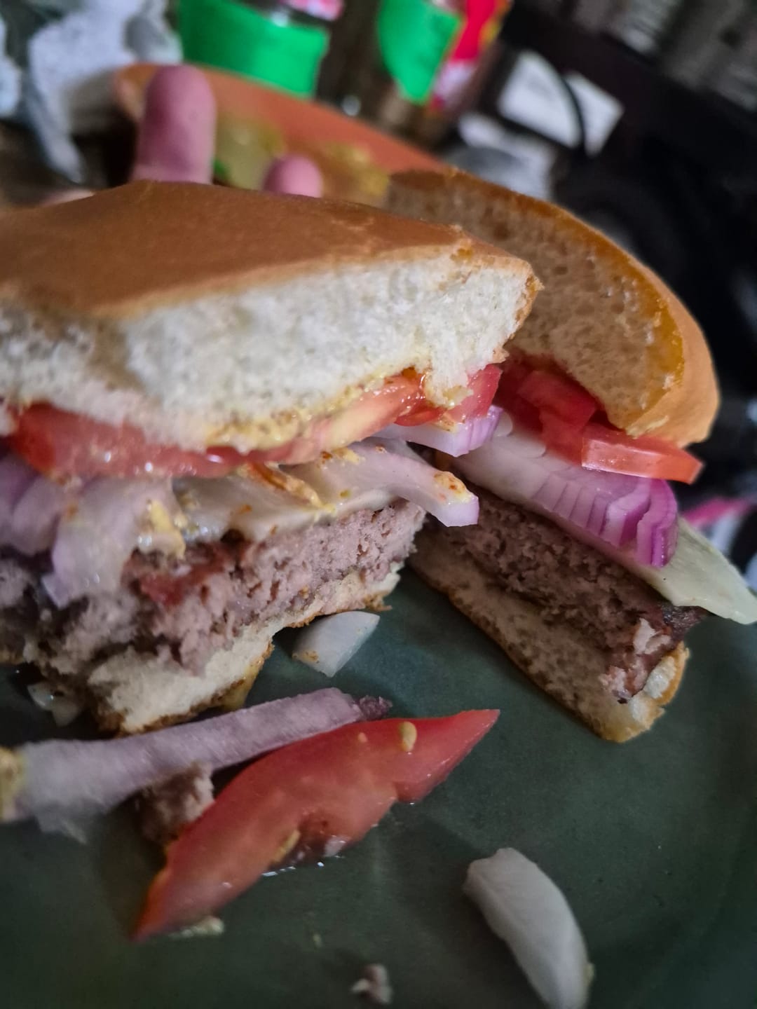 Customer photo review of 4 - 6oz Lamb Burgers ^