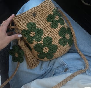 Customer photo review of Bolso de Ganchillo Hecho a Mano