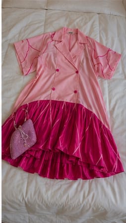Customer photo review of The Boardroom Muse Dress