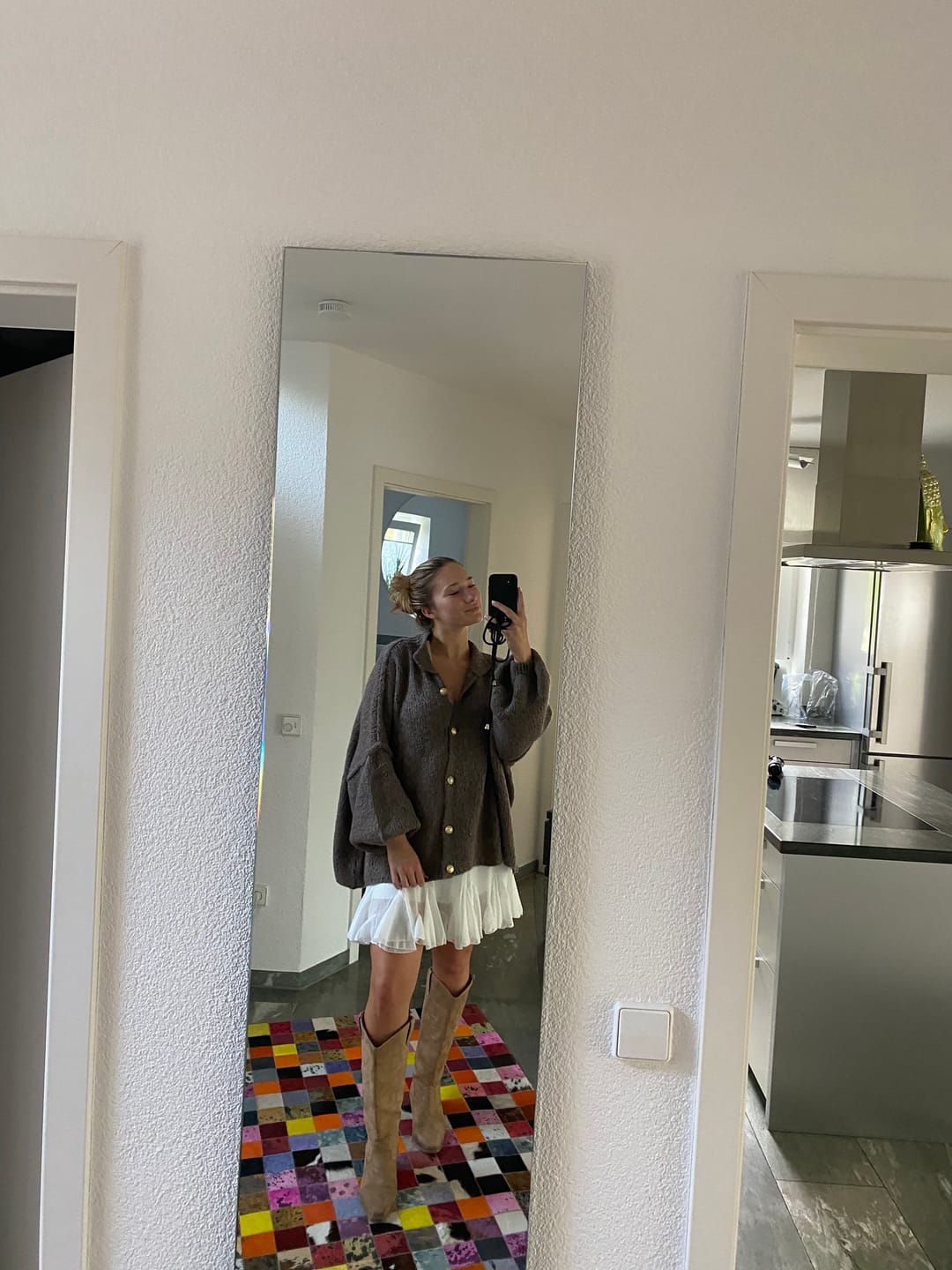 Customer photo review of Limited Bundle Oversized Cardigan "CozyGlam" & Rock "Summer"