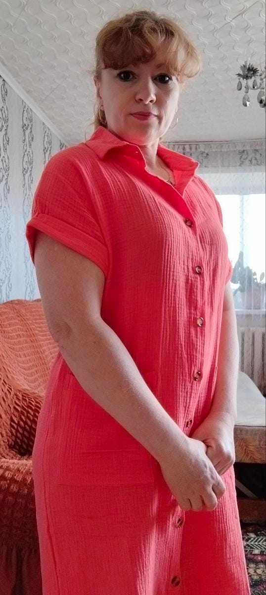 Customer photo review of Robe Chemise Fluide à Boutons