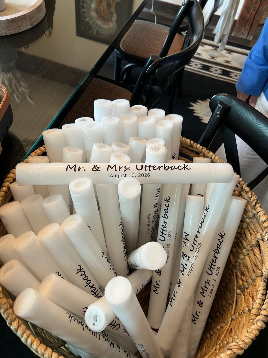 Customer photo review of Custom-Made Glow Sticks