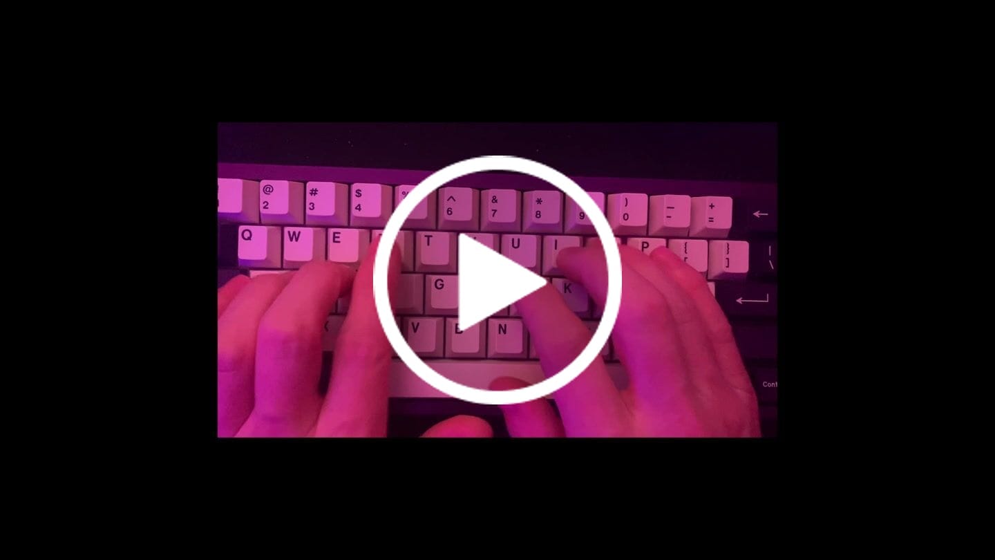 Customer video review of HMX Aperol Linear Switch Factory Lubed (10PCS)