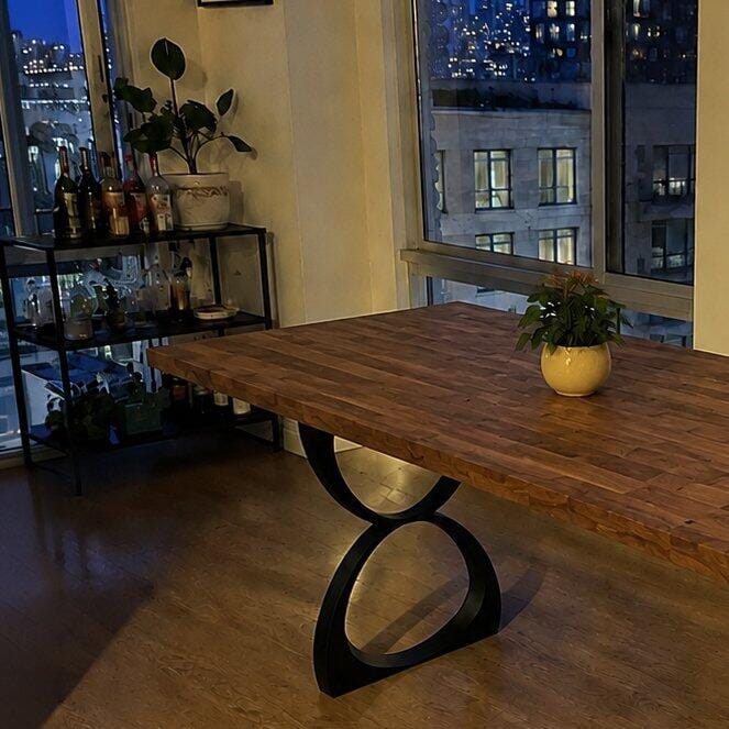 Customer photo review of Dining Table for Unique Handmade Design - 410 Amplex